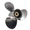 Johnson 9.25x12 Stainless Steel Propeller Replacement 3 Blade 10 Tooth RH 2-1/2" Gearcase 9.9-15HP Outboard Propeller