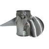 Johnson 9.25x10 Stainless Steel Propeller Replacement 3 Blade 13 Tooth RH 2-1/2" Gearcase 8-15HP Outboard Propeller