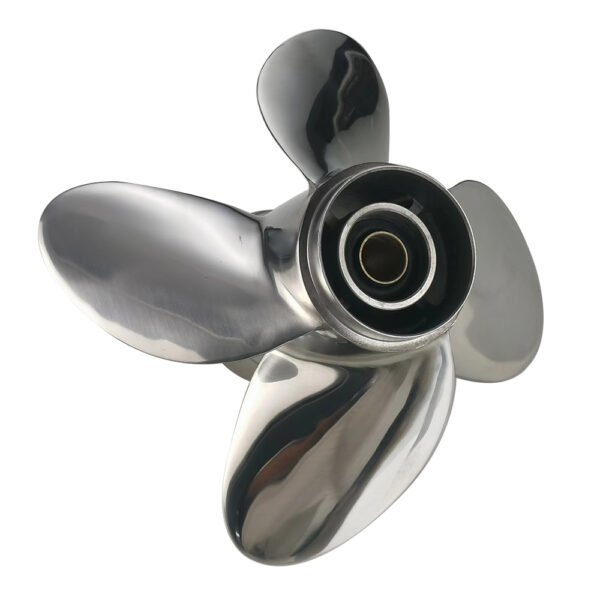Johnson 10x10 Stainless Steel Propeller Replacement 4 Blade 14 Tooth RH 3" Gearcase 15-35HP Outboard Propeller
