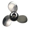 Johnson 10-1/4x12 Stainless Steel Propeller Replacement 3 Blade 10 Tooth RH 3" Gearcase 25-30HP Outboard Propeller