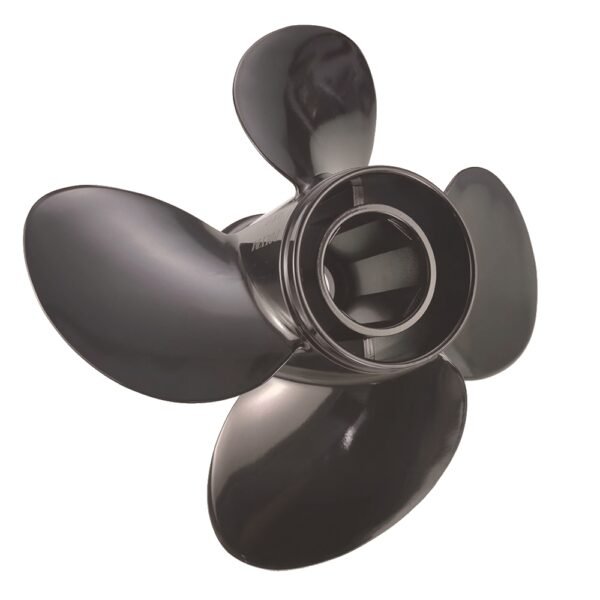 Yamaha 10-3/8x13 Aluminum Propeller Replacement 4 Blade 13 Tooth RH 3-1/2" Gearcase 25-60HP Outboard Propeller