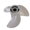 Yamaha 13-1/4x17 Aluminum Propeller Replacement 3 Blade 15 Tooth LH 4-1/4" Gearcase 50-130HP Outboard Propeller