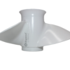 Yamaha 9.25x10.5 Aluminum Propeller Replacement 3 Blade 8 Tooth RH 2-1/2" Gearcase 9.9-20HP Outboard Propeller 683-45943-00-EL