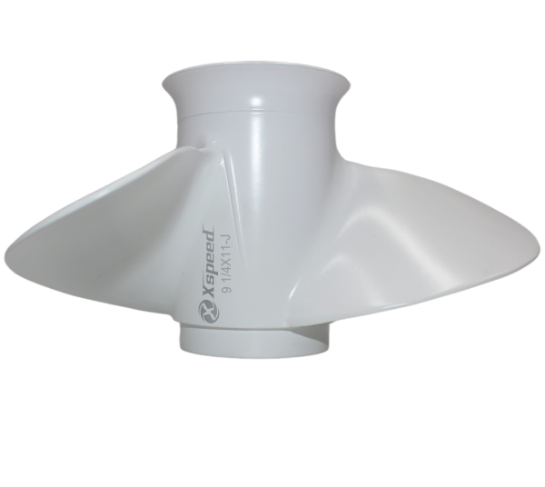 Yamaha 9.25x10.5 Aluminum Propeller Replacement 3 Blade 8 Tooth RH 2-1/2" Gearcase 9.9-20HP Outboard Propeller 683-45943-00-EL