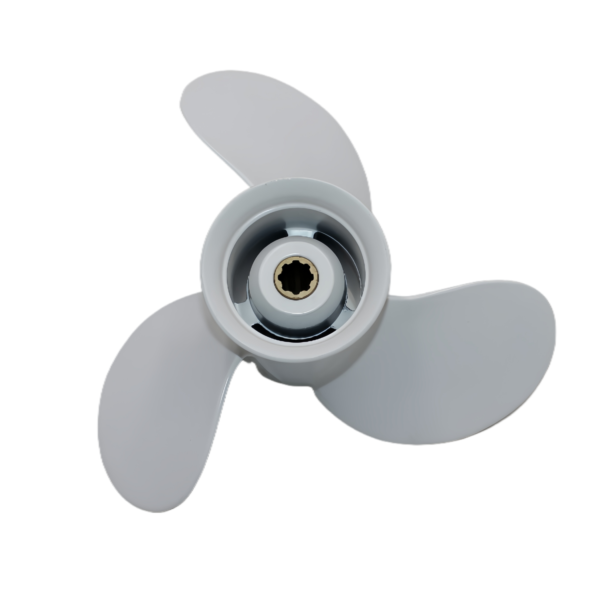 Yamaha 9.25x10.5 Aluminum Propeller Replacement 3 Blade 8 Tooth RH 2-1/2" Gearcase 9.9-20HP Outboard Propeller 683-45943-00-EL