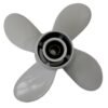 Yamaha 9.25x10 Aluminum Propeller Replacement 4 Blade 8 Tooth RH 2-1/2" Gearcase 9.9-20HP Outboard Propeller