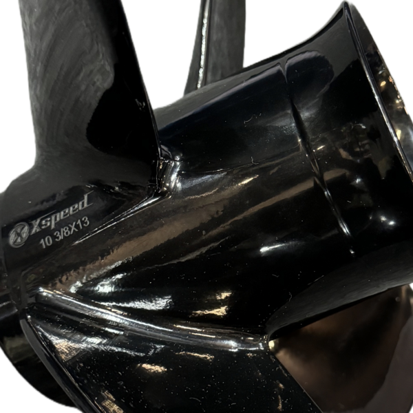 Yamaha 10-3/8x13 Aluminum Propeller Replacement 4 Blade 13 Tooth RH 3-1/2" Gearcase 25-60HP Outboard Propeller