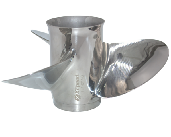 Johnson 9.25x10 Stainless Steel Propeller Replacement 3 Blade 13 Tooth RH 2-1/2" Gearcase 8-15HP Outboard Propeller