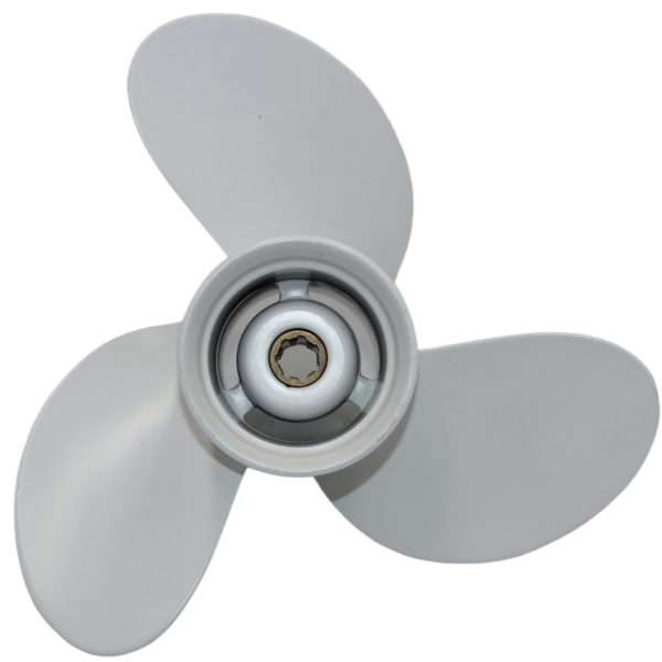 Yamaha 7-1/2x7 Aluminum Propeller Replacement 3 Blade 9 Tooth RH 2.5/5 HP Outboard Propeller 6E0-45943-01-EL