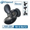 Mercury 10-5/8x12 Aluminum Propeller Replacement 3 Blade 13 Tooth RH 3-1/4" Gearcase 25-70HP Outboard Propeller OEM 48-73134A45