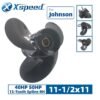 Johnson 11-1/2x11 Aluminum Propeller 3-Blade 13-Tooth RH 3-1/4" Gearcase - Front view