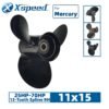 Mercury 11x15 Aluminum Propeller Replacement 3 Blade 13 Tooth RH 3-1/4" Gearcase 25-70HP Outboard Propeller