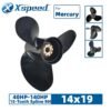 Mercury 14x19 Aluminum Propeller Replacement 3 Blade 15 Tooth RH 4-1/4" Gearcase 40-140HP Outboard Propeller