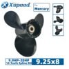 Mercury 9.25x8 Aluminum Propeller Replacement 3 Blade 14 Tooth RH 2-1/2" Gearcase 9.9-20HP Outboard Propeller