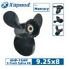Mercury 9.25x8 Aluminum Propeller Replacement 3 Blade 8 Tooth RH 2-1/2" Gearcase 6-15HP Outboard Propeller OEM 48-828154A12