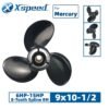 Mercury 9x10-1/2 Aluminum Propeller Replacement 3 Blade 8 Tooth RH 2-1/2" Gearcase 6-15HP Outboard Propeller OEM 48-828158A12