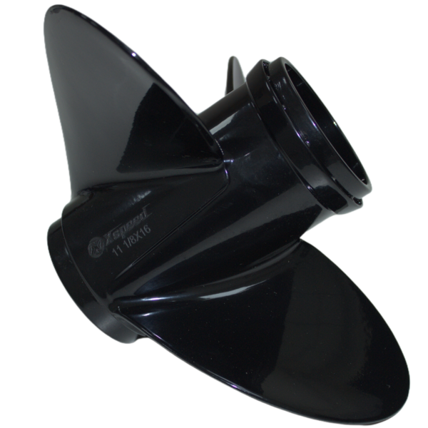 Suzuki 11-1/8x16 Aluminum Propeller Replacement 3 Blade 13 Tooth RH 3-1/4" Gearcase 35-65HP Outboard Propeller
