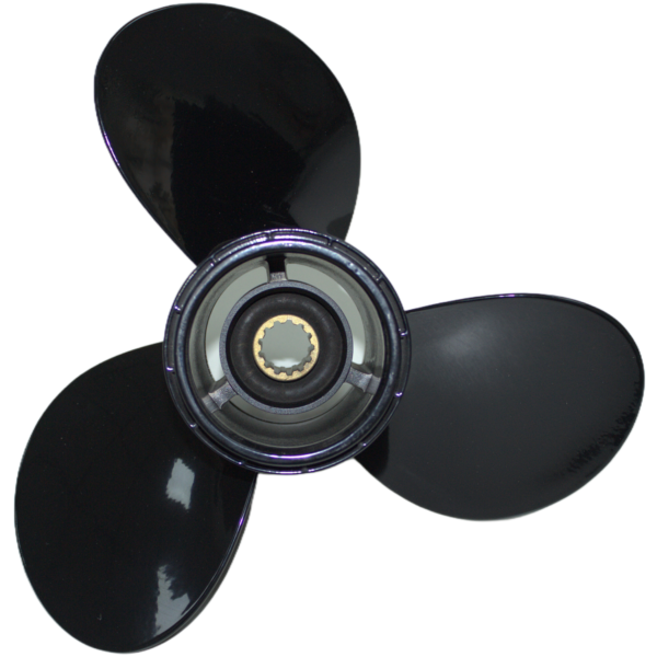 Johnson 9.25x12 Aluminum Propeller Replacement 3 Blade 13 Tooth RH 2-1/2" Gearcase 8-15HP Outboard Propeller