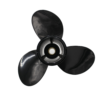Johnson 9.25x9 Aluminum Propeller Replacement 3 Blade 10 Tooth RH 2-1/2" Gearcase 9.9-15HP Outboard Propeller