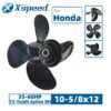 10 5-8x12 Honda 10-5/8x12 Aluminum Propeller Replacement 4 Blade 13 Tooth RH 3-1/4" Gearcase 35-60HP Outboard Propeller OEM 58134-ZV5-012AH