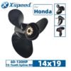 14X19 Honda 14x19 Aluminum Propeller Replacement 3 Blade 15 Tooth RH 4-1/4" Gearcase 60-130HP Outboard Propeller