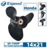 14X21 Honda 14x21 Aluminum Propeller Replacement 3 Blade 15 Tooth RH 4-1/4" Gearcase 60-130HP Outboard Propeller