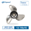 Yamaha 13 7/8x15 Stainless Steel Propeller Replacement with Hub Kit 3 Blade 15 Tooth RH 50-130HP Outboard Propeller