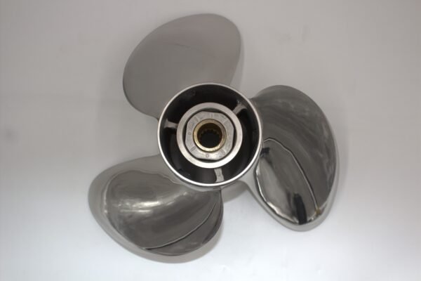 H3f7ee3f3db4e49a38b34e15115298b07x-5.jpg Mercury 14 1/4x17 Stainless Steel Propeller Replacement with Hub Kit 3 Blade 15 Tooth LH 150-300HP Outboard Propeller