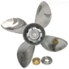 H43926bd6f3474ea4bd75d6d8bfb2751a5-12.webp Mercury 15 1/4x20 Stainless Steel Propeller Replacement with Hub Kit 4 Blade 15 Tooth RH 150-300HP Outboard Propeller