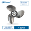 H6cd77307741949f8b362ab6fe1050d9fZ.png Mercury 14x19 Stainless Steel Propeller Replacement with Hub Kit 3 Blade 15 Tooth RH 150-300HP Outboard Propeller
