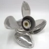 ICSDR-133F15OL-HON-3 13 1/4x15 Stainless Steel Propeller for Honda Replacement for OEM 58134-ZW1-A15HR 4 Blade RH 60-130HP Outboard Propeller
