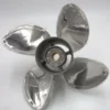ICSDR-133F15OL-HON-6 13 1/4x15 Stainless Steel Propeller for Honda Replacement for OEM 58134-ZW1-A15HR 4 Blade RH 60-130HP Outboard Propeller