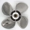ICSDR-133F15OL-HON-5 13 1/4x15 Stainless Steel Propeller for Honda Replacement for OEM 58134-ZW1-A15HR 4 Blade RH 60-130HP Outboard Propeller