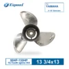 ICSDR-138-13OL-YAM-1 Yamaha 13 3/4x13 Stainless Steel Propeller Replacement with Hub Kit 3 Blade 15 Tooth RH 50-130HP Outboard Propeller