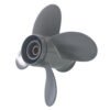 photobank (1) Honda 9.25x11 Aluminum Propeller Replacement 4 Blade 8 Tooth RH 2-1/2" Gearcase 8-20HP Outboard Propeller