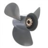 photobank (1) Honda 13-1/4x17 Aluminum Propeller Replacement 3 Blade 15 Tooth LH 4-1/4" Gearcase 60-130HP Outboard Propeller