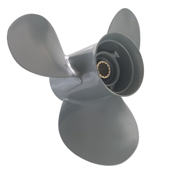 photobank Honda 12-1/4x9 Aluminum Propeller Replacement 3 Blade 13 Tooth RH 3-1/4" Gearcase 35-60HP Outboard Propeller OEM 59130-ZV5-009AH