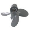 photobank (4) Honda 9.25x11 Aluminum Propeller Replacement 4 Blade 8 Tooth RH 2-1/2" Gearcase 8-20HP Outboard Propeller