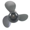 photobank (5) Honda 9.9x10 Aluminum Propeller Replacement 3 Blade 10 Tooth RH 3" Gearcase 25-30HP Outboard Propeller OEM 58130-ZW2-F21ZA
