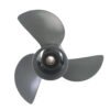 photobank (5) Honda 11-1/4x13 Aluminum Propeller Replacement 3 Blade 13 Tooth RH 3-1/4" Gearcase 35-60HP Outboard Propeller