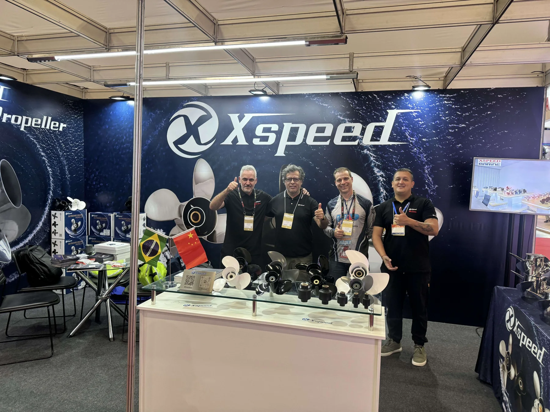 Xspeed Marine team and partners at the 2024 Sao Paulo Boat Show