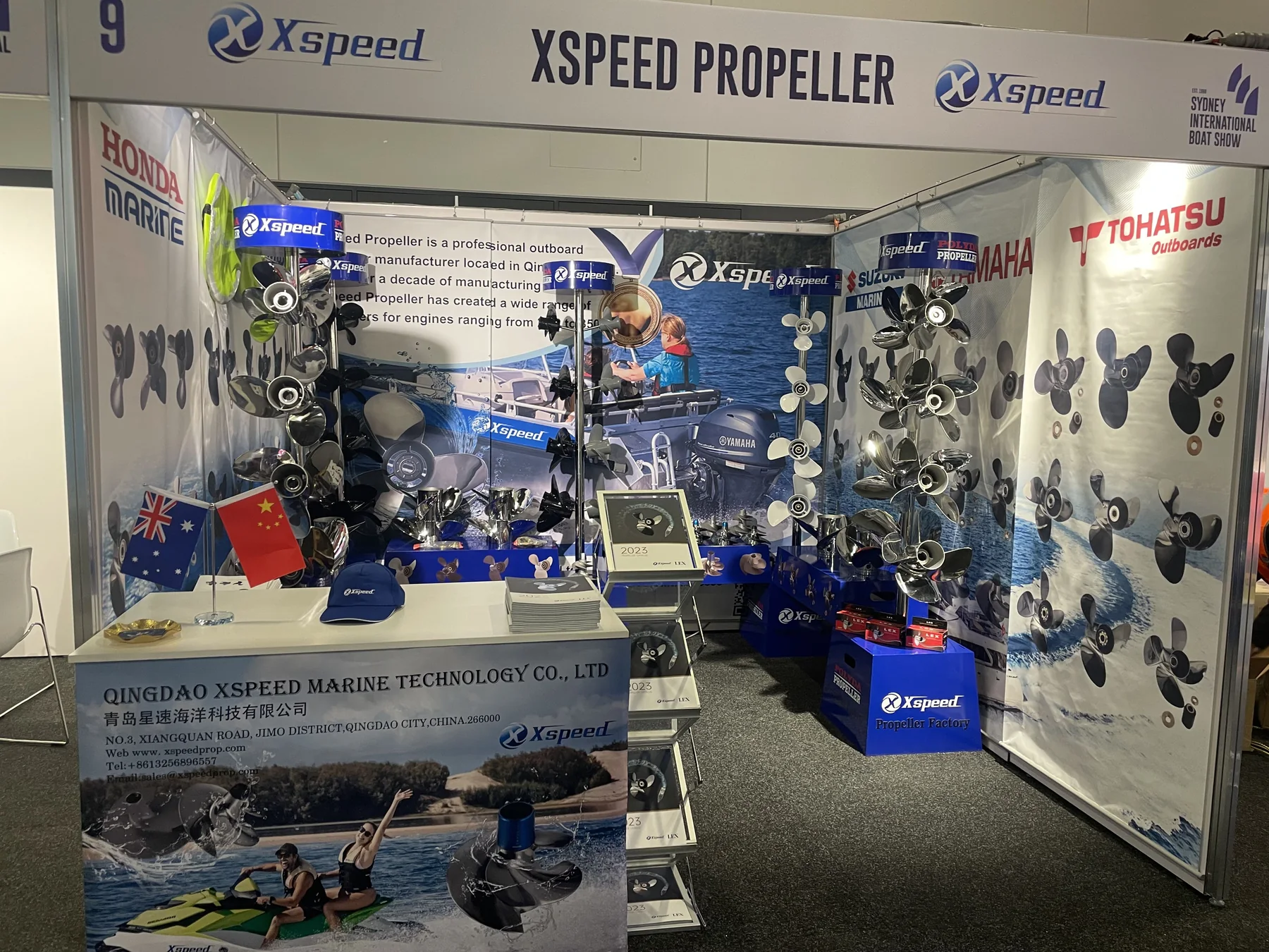 Xspeed Propeller booth at the 2023 Sydney International Boat Show