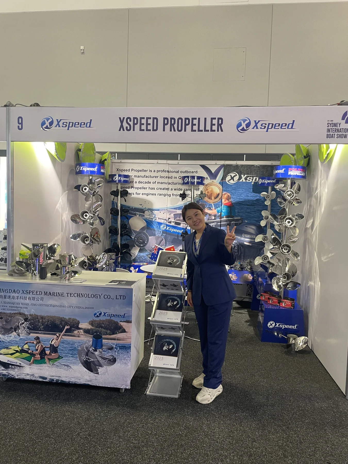 Xspeed Marine representative at the Sydney International Boat Show