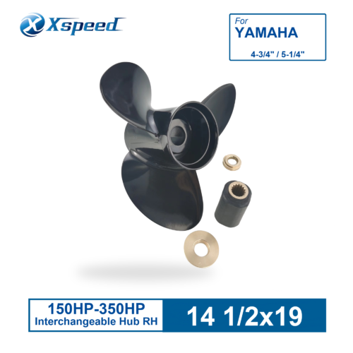 ICAER-145-19OL-YAM-1 Yamaha Replacement 14 1/2x19 Aluminum Interchangeable Propeller 3 Blade 15 Tooth RH 150-300HP