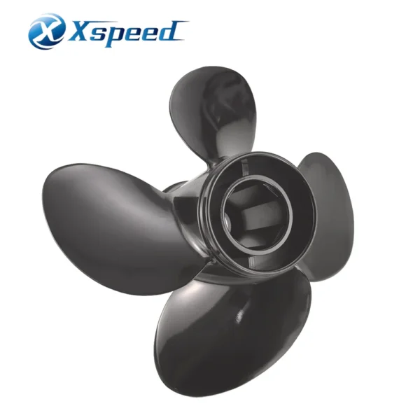 Yamaha Replacement 13x15 Aluminum Interchangeable Propeller 4 Blade 15 Tooth RH 50-130HP