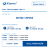 VOLVO-DUOPROP-A6-GROUP-2 Volvo Penta A7 Stainless Steel Duoprop Set Front 15x21 Rear 14x21 Front OEM 854780 Rear OEM 854790